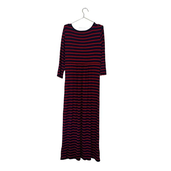 Apt. 9 Women's Blue red Striped twist front maxi dress size XL new with tag - Picture 4 of 6